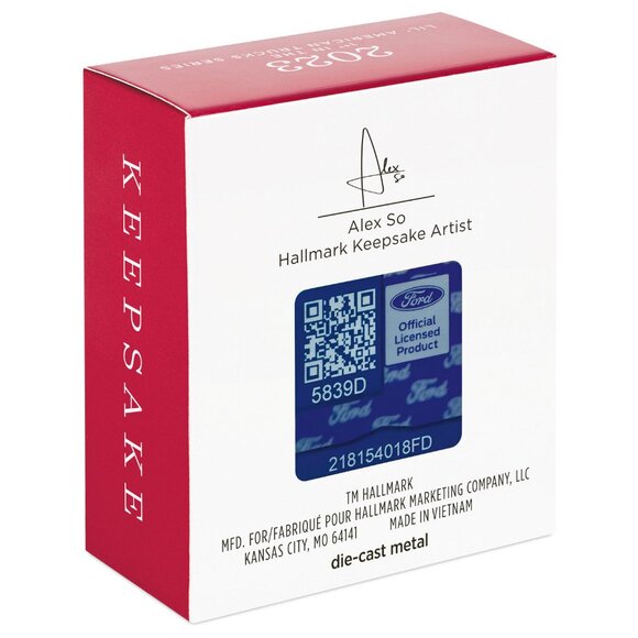 New! 1954 Mercury M-100 Hallmark Keepsake Christmas Ornament 2023 Pick-Up Truck - Picture 2 of 5